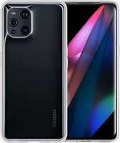 Oppo Find X3 Pro Hoesje Transparant Siliconen Case - Oppo Find X3 Pro Case Hoesje - Oppo Find X3 Pro Hoes Cover - Transparant