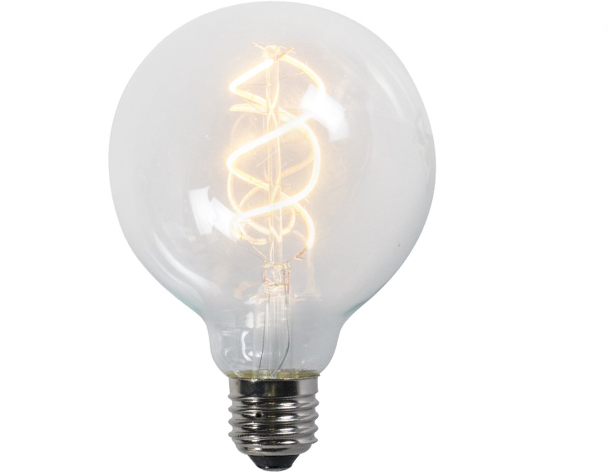 LUEDD E27 LED gedraaid filament lamp G95 helder 5W 400 lm 2200K