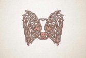 Line Art - Hond - Papillon - M - 60x71cm - Multiplex - geometrische wanddecoratie