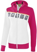 Erima 5-C Dames Trainingsjack - Jassen  - wit - 140