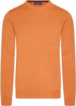 Ferlucci – Exclusieve Heren Trui met Ronde Hals - Oranje
