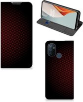 Telefoonhoesje met foto OnePlus Nord N100 Smart Cover Geruit Rood