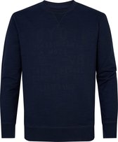 Petrol Industries - Heren Sweater met print - Blauw - Maat L