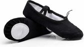 2 Pairs Flats Soft Ballet Shoes Latin Yoga Dance Sport Shoes for Children & Adult  Shoe Size:44(Black)