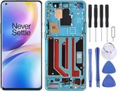 AMOLED-materiaal LCD-scherm en digitizer Volledige montage met frame voor OnePlus 8 Pro IN2023 (groen)