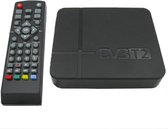 Mini terrestrische ontvanger HD DVB-T2 set-top box, ondersteuning voor USB / HDMI / MPEG4 / H.264 (zwart)