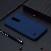 Voor LG K10 (2018) Candy Color TPU Case (blauw)