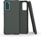 Voor Galaxy S20 Effen kleur TPU Slim schokbestendig beschermhoes (donkergroen)