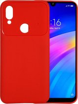 Beetle Series Shockproof TPU Case voor Xiaomi Redmi 7 (Rood)