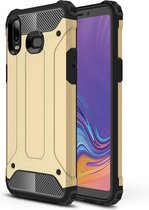 Magic Armor TPU + PC Combinatie Case voor Galaxy A6s (Royal goud)