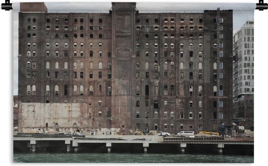 Wandkleed Verlaten gebouwen - Verlaten gebouw in New York Wandkleed katoen 150x100 cm - Wandtapijt met foto