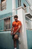 Malelions Thies T-Shirt 2.0 - Peach/Matt Grey - L