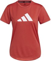 Adidas Bos Logo Tee dames sportshirt rood