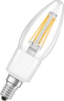 LEDVANCE LED lamp - Lampvoet: E14 - Warm wit - 2700 K - 4 W - SMART+ Filament Classic Dimmable