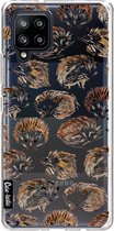 Casetastic Samsung Galaxy A42 (2020) 5G Hoesje - Softcover Hoesje met Design - Hedgehogs Print