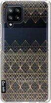 Casetastic Samsung Galaxy A42 (2020) 5G Hoesje - Softcover Hoesje met Design - Golden Diamonds Print