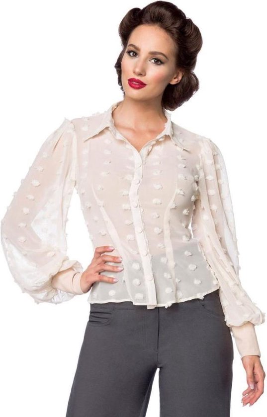 Belsira Blouse 3XL Vintage Creme bol