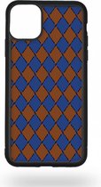 Blauw ruitjes Telefoonhoesje - Apple iPhone 11 Pro Max