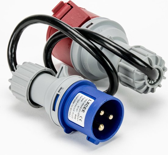 Adaptateurs de câbles pour prises de courant bleues CEE Prise CEE mâle  bleue 16A à... | bol