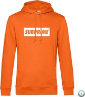 Subprime - Heren Hoodies Hoodie Block Oranje - Oranje - Maat L