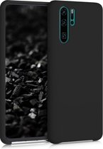 kwmobile telefoonhoesje geschikt voor Huawei P30 Pro - Hoesje met siliconen coating - Smartphone case in zwart