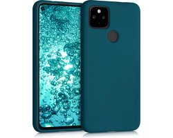 kwmobile telefoonhoesje geschikt voor Google Pixel 4a 5G - Hoesje voor smartphone - Back cover in mat petrol
