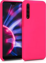 kwmobile telefoonhoesje voor Huawei P20 Pro - Hoesje met siliconen coating - Smartphone case in neon roze
