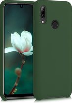 kwmobile telefoonhoesje voor Huawei P Smart (2019) - Hoesje met siliconen coating - Smartphone case in donkergroen