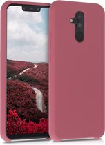 kwmobile telefoonhoesje voor Huawei Mate 20 Lite - Hoesje met siliconen coating - Smartphone case in donkerroze