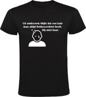 Kale man liefdesverdriet mist haar t-shirt | opa | vader | vrijgezel | Zwart