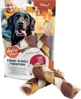 Duvo+ hondensnack Twist `n roll twisters rund 12,5cm - L - 2pcs