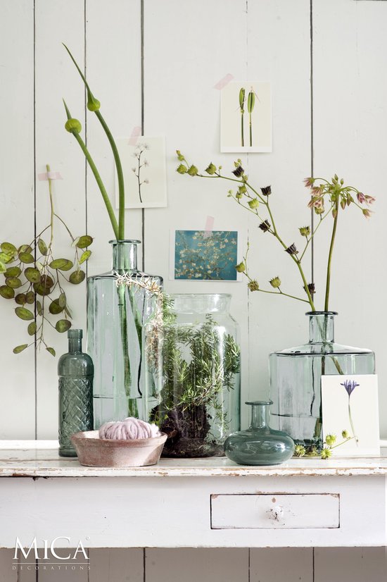 Mica Decorations bouteille guan dimensions en cm: 40x15 transparent