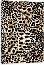 Dibond - Cheetah Print - 80x120cm Foto op Aluminium (Met Ophangsysteem)