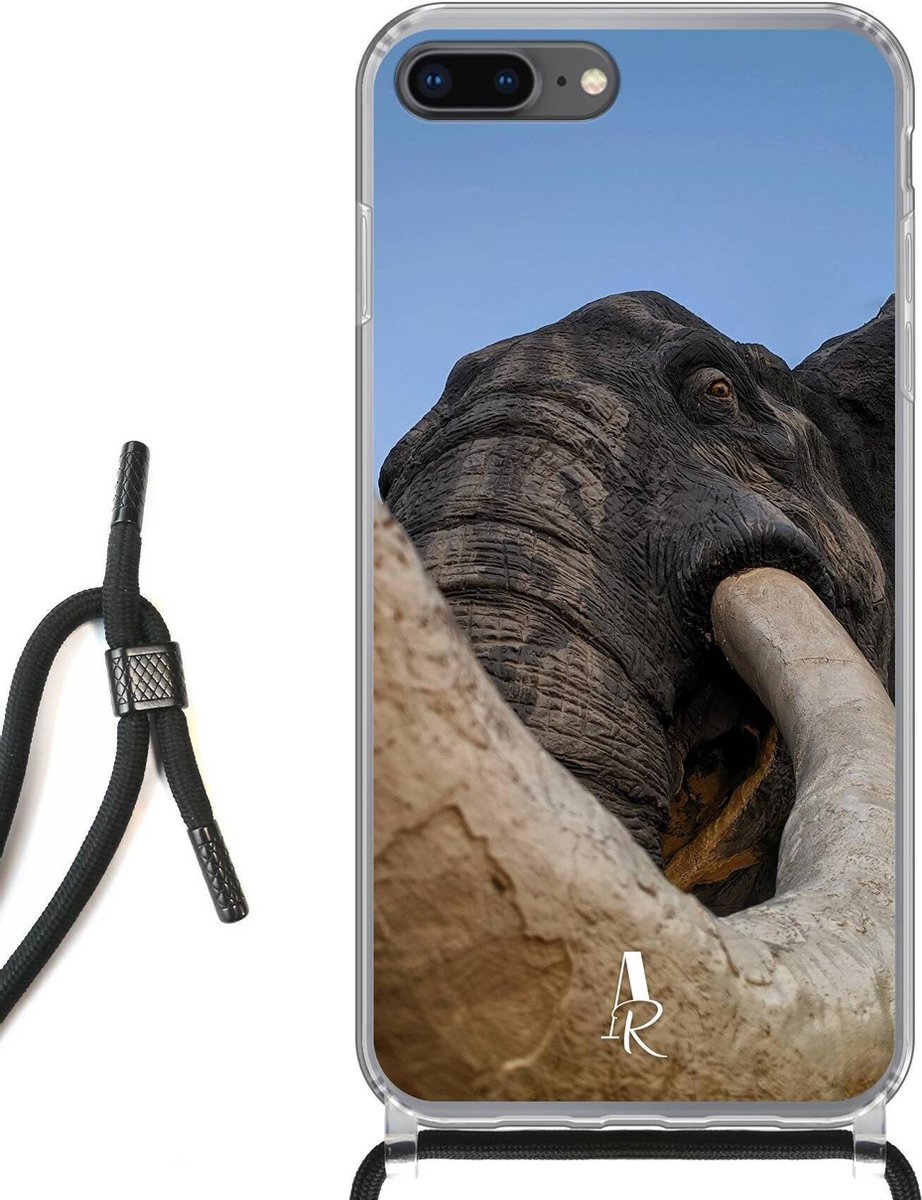 iPhone 7 Plus hoesje met koord - Elephant