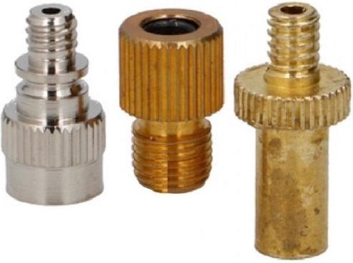 Dunlop Ventieladapters Av-dv / Dv/fv-av / Fv-dv 3-delig