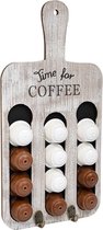 Decopatent® - Capsulehouder Dolce Gusto - Hangende Capsule houder voor 12 Stuks dolce gusto koffie cups - Cuphouder - Wit / Grijs