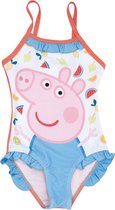 Nickelodeon Badpak Peppa Pig Meisjes Polyester Wit Maat 4 Jaar