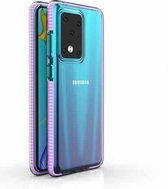 Voor Samsung Galaxy S20 Ultra TPU tweekleurige schokbestendige beschermhoes (lichtpaars)