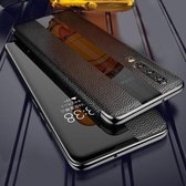 Voor Huawei P20 Pro lederen Smart Flip beschermhoes (zwart)