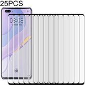 Voor Huawei Nova 7 Pro 25 PCS Volledige lijm Volledig scherm Gehard glasfilm (zwart)