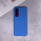Voor Huawei Nova 7 schokbestendig Frosted TPU beschermhoes (lichtblauw)