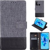 Voor Huawei P20 Lite (2019) MUXMA MX102 Horizontale flip canvas lederen tas met standaard & kaartsleuf & portemonnee-functie (zwart)