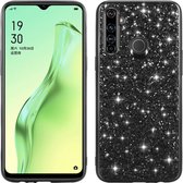 Voor OPPO Realme 5 glitterpoeder schokbestendige TPU-beschermhoes (zwart)