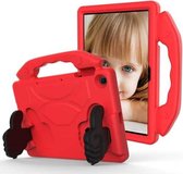 Voor Huawei MediaPad T10S 10.1 / T10 9.7 EVA Materiaal Kinderen Platte Anti Falling Cover Beschermende Shell Met Duimbeugel (Rood)