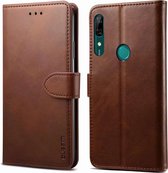 Voor Huawei P Smart Z GUSSIM zakelijke stijl horizontale flip lederen case met houder & kaartsleuven & portemonnee (bruin)