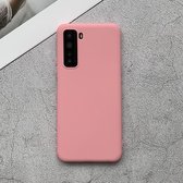 Voor Huawei nova 7 SE schokbestendig mat TPU beschermhoes (roze)