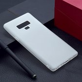 Voor Galaxy Note9 Candy Color TPU Case (wit)