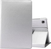 Voor Lenovo Tab M10 Plus 10.3 360 graden rotatie Litchi Texture Flip Leather Case met houder (zilver)
