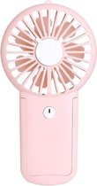 P9 Mobiele telefoonhouder Mini-ventilator Buiten Kinderen Hangende nek USB-ventilator (roze)