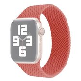 Single-turn geweven patroon siliconen horlogeband voor Apple Watch Series 6 & SE & 5 & 4 44 mm / 3 & 2 & 1 42 mm, maat: S (watermeloenrood)